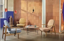 Fritz Hansen Loungestole|Lænestole<Fred Lænestol, lakeret eg fra