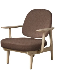 Fritz Hansen Loungestole|Lænestole<Fred Lænestol, lakeret eg fra