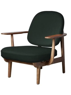 Fritz Hansen Loungestole|Lænestole<Fred Lænestol, valnødfarvet eg fra