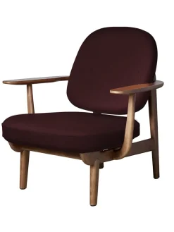 Fritz Hansen Loungestole|Lænestole<Fred Lænestol, valnødfarvet eg fra