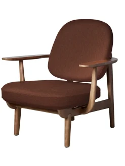 Fritz Hansen Loungestole|Lænestole<Fred Lænestol, valnødfarvet eg fra