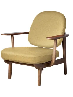 Fritz Hansen Loungestole|Lænestole<Fred Lænestol, valnødfarvet eg fra