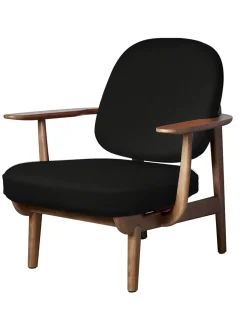 Fritz Hansen Loungestole|Lænestole<Fred Lænestol, valnødfarvet eg fra