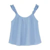 Aiayu Tøj<Frill Top, check mix blue fra