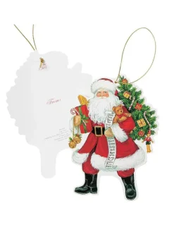 Caspari Nisser<Gavemærker, julemand, 4 stk. fra