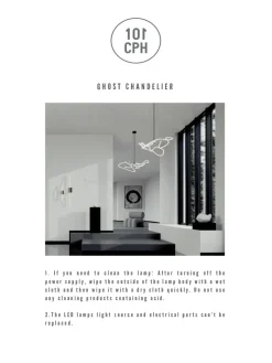 101 Copenhagen Spots|Lysekroner<Ghost Chandelier, Big, Burned Black fra