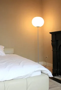 Flos Gulvlamper|Spots<Glo-Ball F, Silver Gulvlampe fra