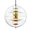 Verpan Pendler|Spots<Globe, Brass Finish pendel Ø40 af Verner Panton