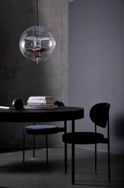 Verpan Pendler|Spots<Globe, Brass Finish pendel Ø40 af Verner Panton