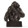 Royal Copenhagen Gaver Til Ham|Figurer<Gorilla figur grafit 20,5 cm fra