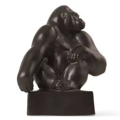 Royal Copenhagen Gaver Til Ham|Figurer<Gorilla figur grafit 20,5 cm fra