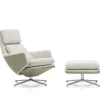 Vitra Fodskamler|Lænestole<Grand Relax Lænestol inkl. Fodskammel, grey/beige fra