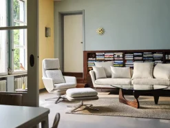 Vitra Fodskamler|Lænestole<Grand Relax Lænestol inkl. Fodskammel, grey/beige fra