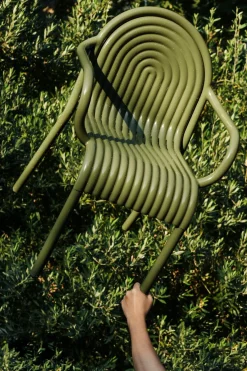 Tom Dixon Havestole<Groove Arm Chair fra