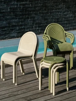 Tom Dixon Havestole<Groove Arm Chair fra