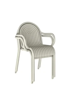 Tom Dixon Havestole<Groove Arm Chair fra