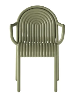 Tom Dixon Havestole<Groove Arm Chair fra