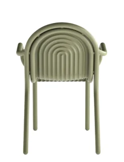 Tom Dixon Havestole<Groove Arm Chair fra