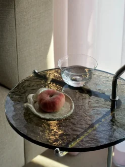 &Tradition Sideborde Og Små Borde<Halten SH9 Sidebord, polished steel & smoked glass fra