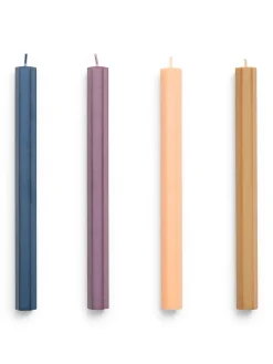 HAY Stearinlys<Hexagon Candle 4 Stk., dark fra