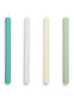 HAY Stearinlys<Hexagon Candle 4 Stk., pastel fra