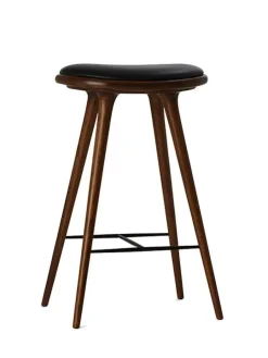 Mater Barstole<Høj barstol i sortbejdset bøg fra