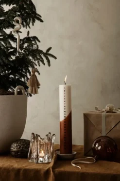 Ferm Living Lysestager<Holo Tealight Candleholder, Clear fra