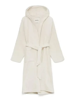 Aiayu Gaver Til Hende|Tøj<Hooded Terry badekåbe, Pure Ecru fra