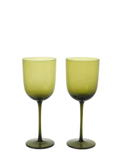 Ferm Living Service<Host White Wine Glasses, sæt á 2 stk. fra