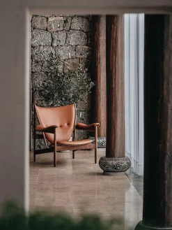 House of Finn Juhl Lænestole<Høvdingestol, eg olie af Finn Juhl