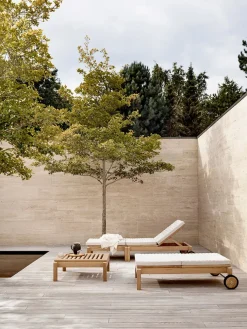 Carl Hansen & Søn Havehynder|Fodskamler<Hynde til AH604F Outdoor Lounger Fodskammel fra