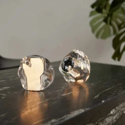 Loom Design Portable Lamper<ICE BALL Portable Bordlampe, krom fra