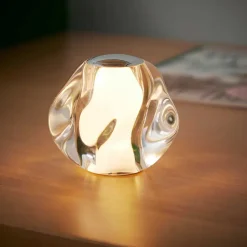 Loom Design Portable Lamper<ICE BALL Portable Bordlampe, krom fra