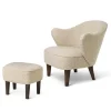 Audo Copenhagen Fodskamler|Lænestole<Ingeborg med Fodskammel, Boucle fra