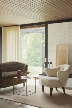 Audo Copenhagen Fodskamler|Lænestole<Ingeborg med Fodskammel, Boucle fra