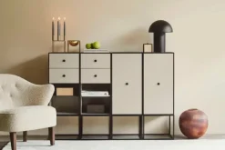 Audo Copenhagen Fodskamler|Lænestole<Ingeborg med Fodskammel, Boucle fra