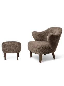 Audo Copenhagen Fodskamler|Lænestole<Ingeborg med Fodskammel, sahara fra