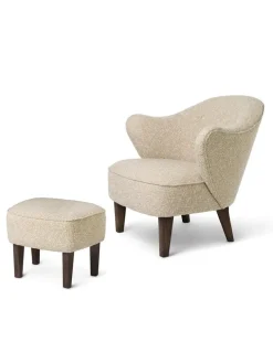 Audo Copenhagen Fodskamler|Lænestole<Ingeborg med Fodskammel, sahara fra