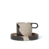 Ferm Living Service<Inlay Cup with Saucer fra