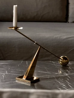 Audo Copenhagen Gaver Til Ham|Gaver Til Hende<Interconnect Candle Holder, brass fra