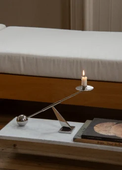 Audo Copenhagen Gaver Til Ham|Gaver Til Hende<Interconnect Candle Holder - small, stainless steel fra