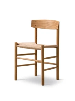 Fredericia Furniture Spisebordsstole<J39 Folkestolen af Børge Mogensen