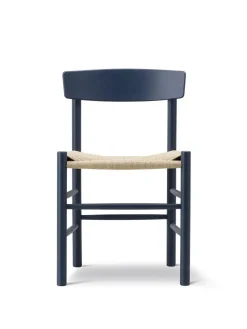 Fredericia Furniture Spisebordsstole<J39 Folkestolen, heritage red af Børge Mogensen