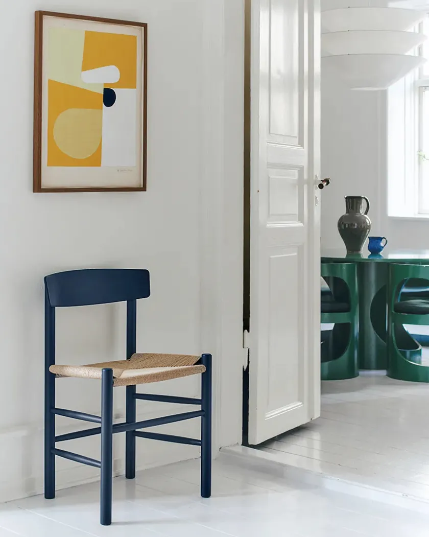 Fredericia Furniture Spisebordsstole<J39 Folkestolen, heritage red af Børge Mogensen