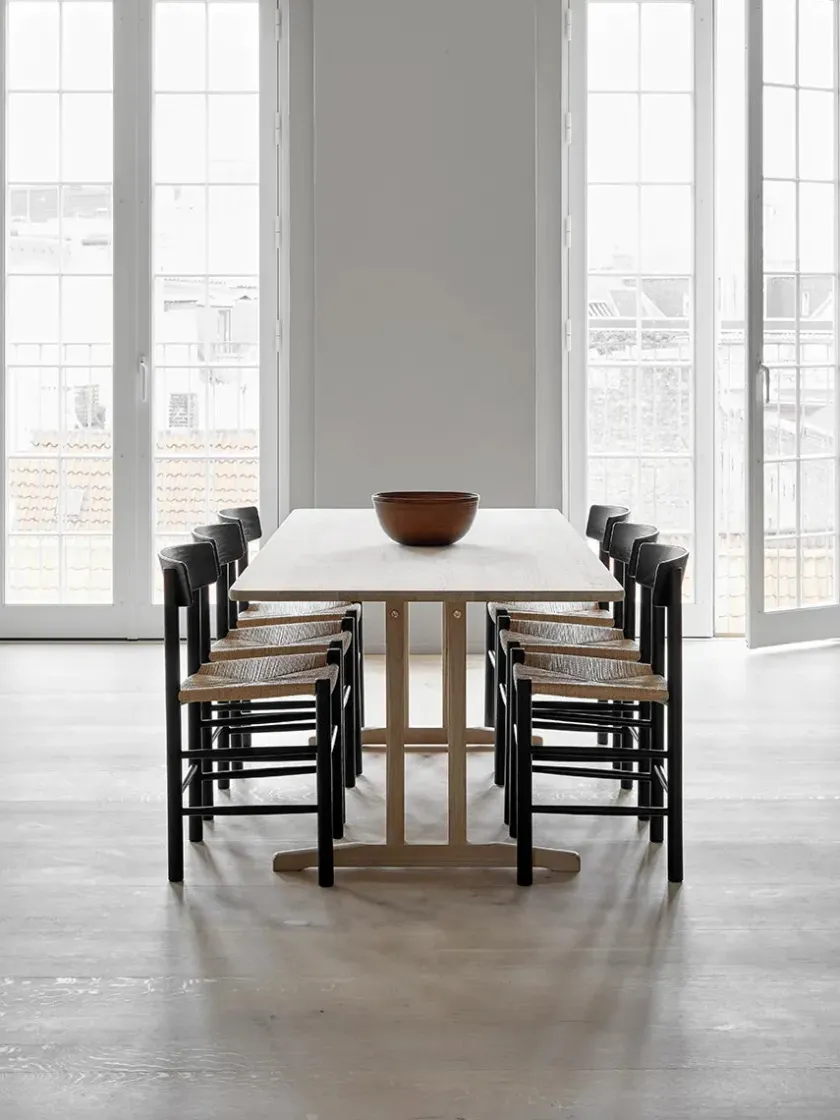 Fredericia Furniture Spisebordsstole<J39 Folkestolen, heritage red af Børge Mogensen