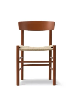 Fredericia Furniture Spisebordsstole<J39 Folkestolen, heritage red af Børge Mogensen