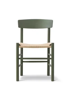 Fredericia Furniture Spisebordsstole<J39 Folkestolen, indigo blue af Børge Mogensen