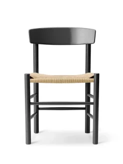 Fredericia Furniture Spisebordsstole<J39 Folkestolen, indigo blue af Børge Mogensen