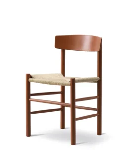 Fredericia Furniture Spisebordsstole<J39 Folkestolen, Khaki grøn af Børge Mogensen