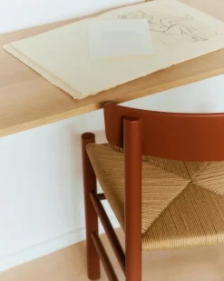 Fredericia Furniture Spisebordsstole<J39 Folkestolen, Khaki grøn af Børge Mogensen